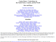 Tablet Screenshot of contradancelinks.com